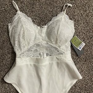 White lace bodysuit
